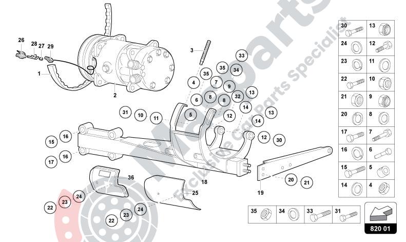 820-HEATER - AIR CONDITIONING parts diagram