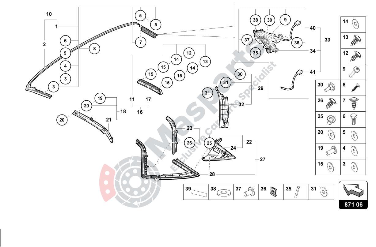 871-SOFT TOP parts diagram